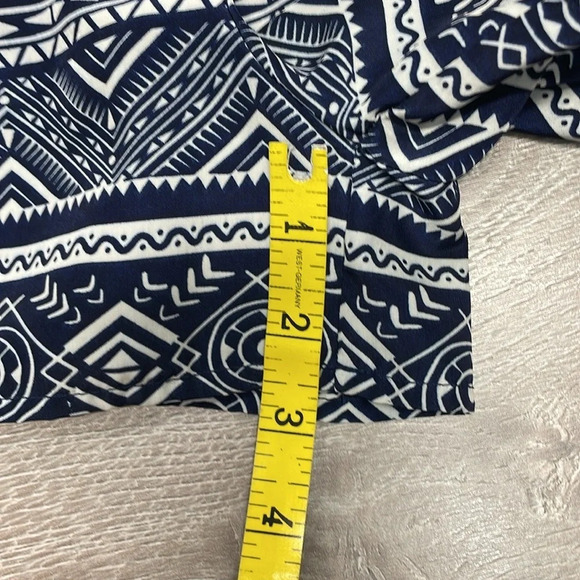 Papaya Strapless Aztec Navy and White Romper L - Picture 12 of 15